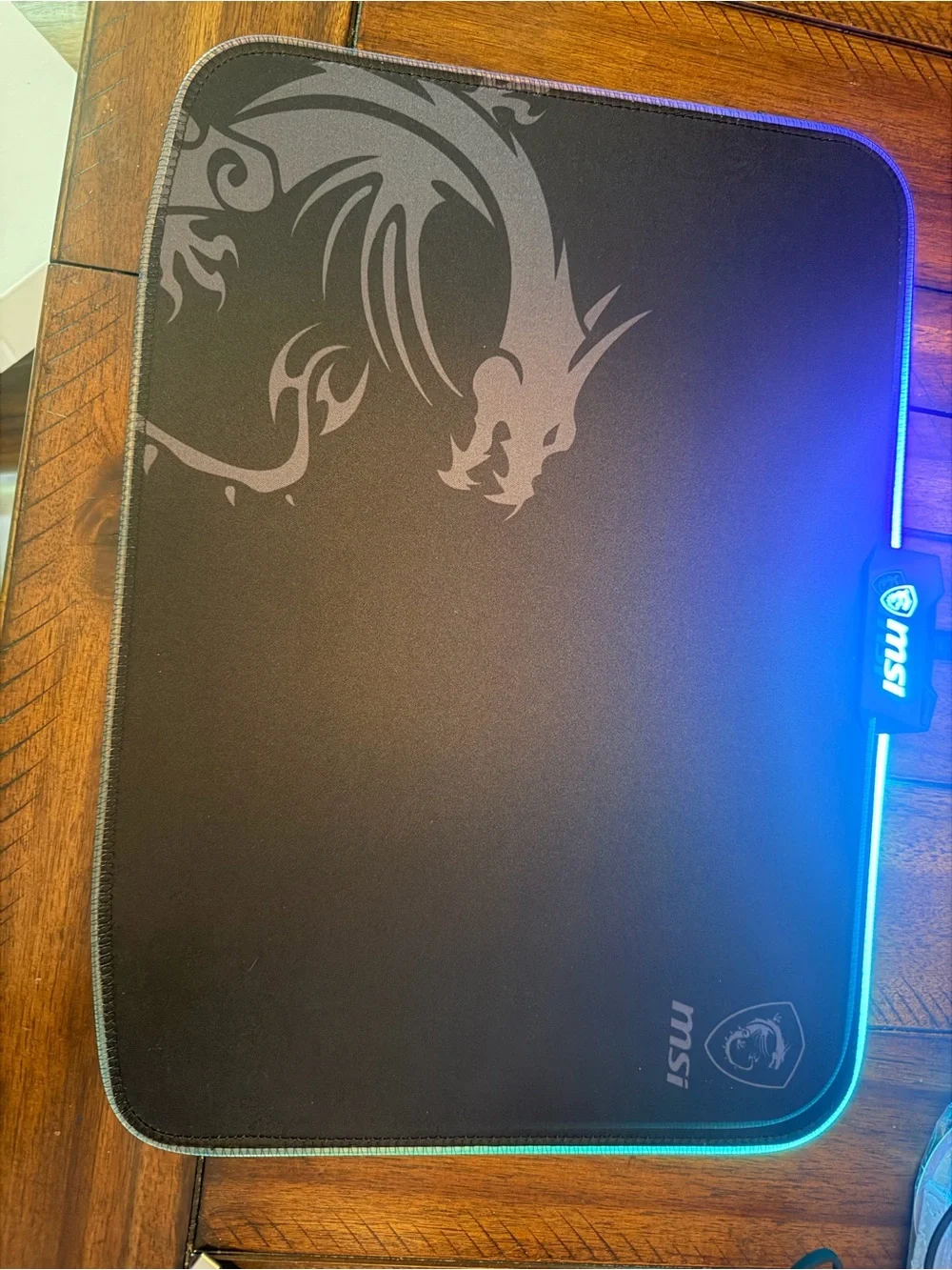 MSI GD60 Agility RGB Gaming Mousepad - Black with 6 lighting effects